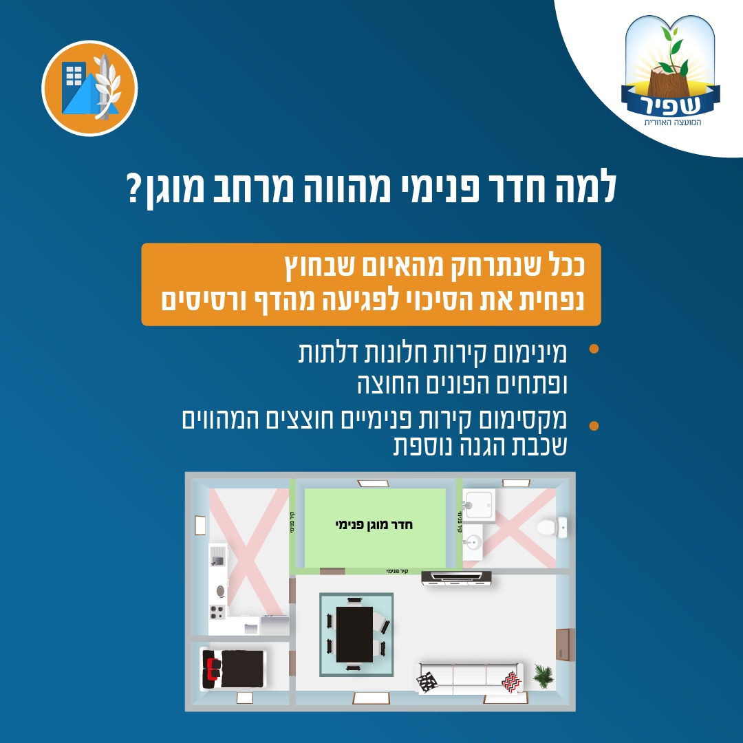למה חדר פנימי מהווה מרחב מוגן